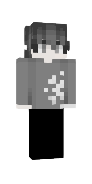 Monochrome Slim #cff5 Minecraft skin avatar