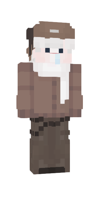Monochrome Slim #d6cc Minecraft skin avatar