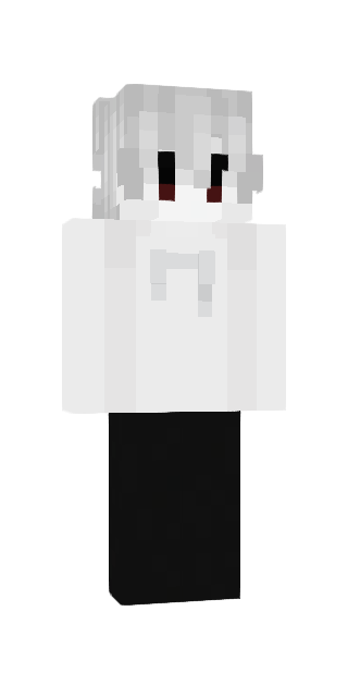 Monochrome Slim #dcd8 Minecraft skin avatar