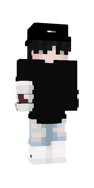 Monochrome Slim #de56 Minecraft skin avatar