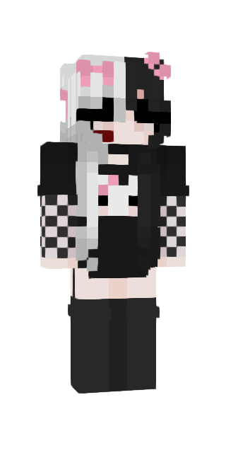 Monochrome Slim #e2b7 Minecraft skin avatar