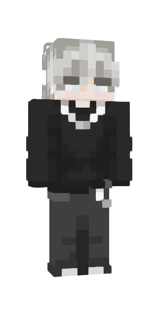 Monochrome Slim #e7b8 Minecraft skin avatar