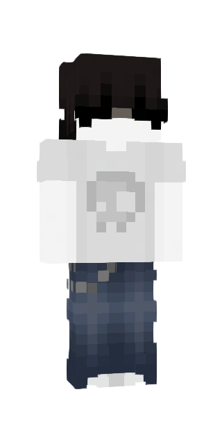 Monochrome Slim #e8d1 Minecraft skin avatar
