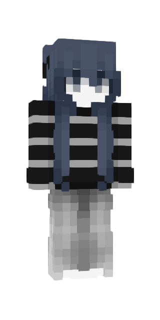 Monochrome Slim #e9f3 Minecraft skin avatar