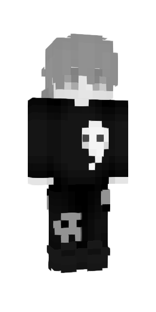 Monochrome Slim #eef3 Minecraft skin avatar