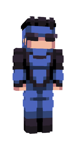Black Slim #f095 Minecraft skin avatar