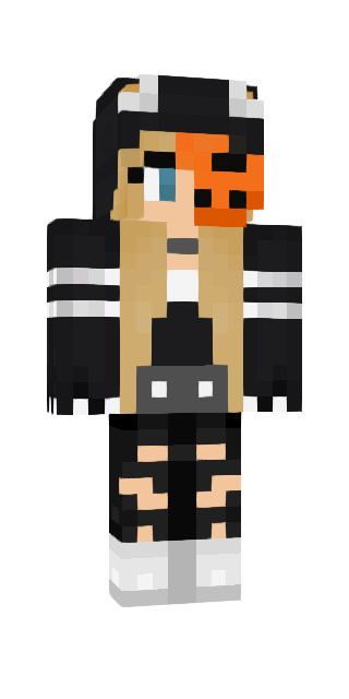 Black Classic #f30f Minecraft skin avatar