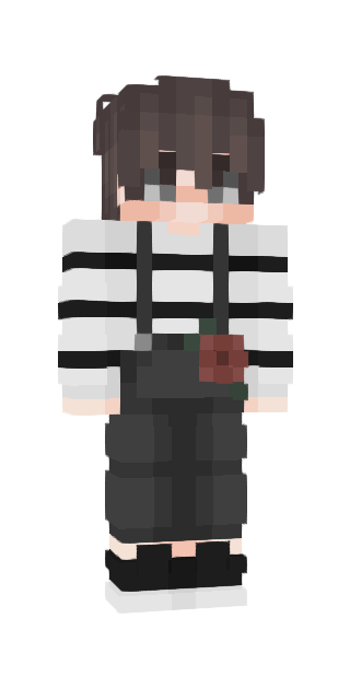 Monochrome Slim #f6c4 Minecraft skin avatar