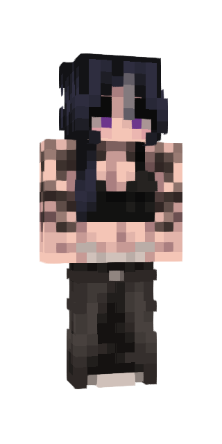 Black Slim #f7bf Minecraft skin avatar