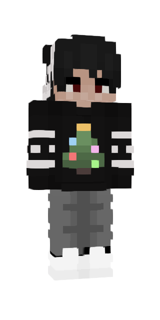 Monochrome Slim #fc7e Minecraft skin avatar