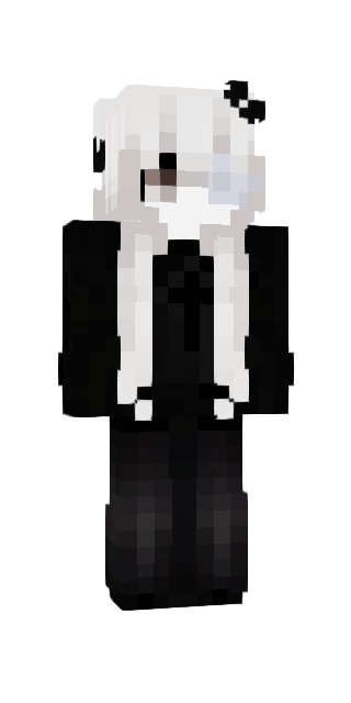 Monochrome Slim #fc96 Minecraft skin avatar