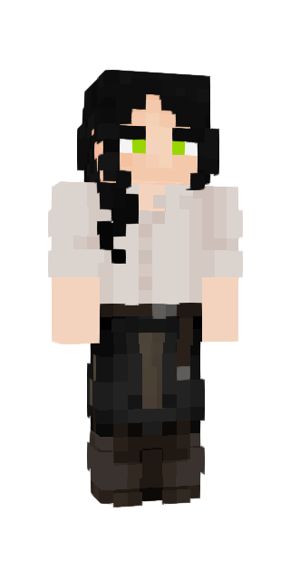 Black Slim #fe20 Minecraft skin avatar