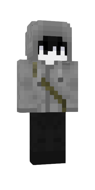 Monochrome Slim #ff34 Minecraft skin avatar